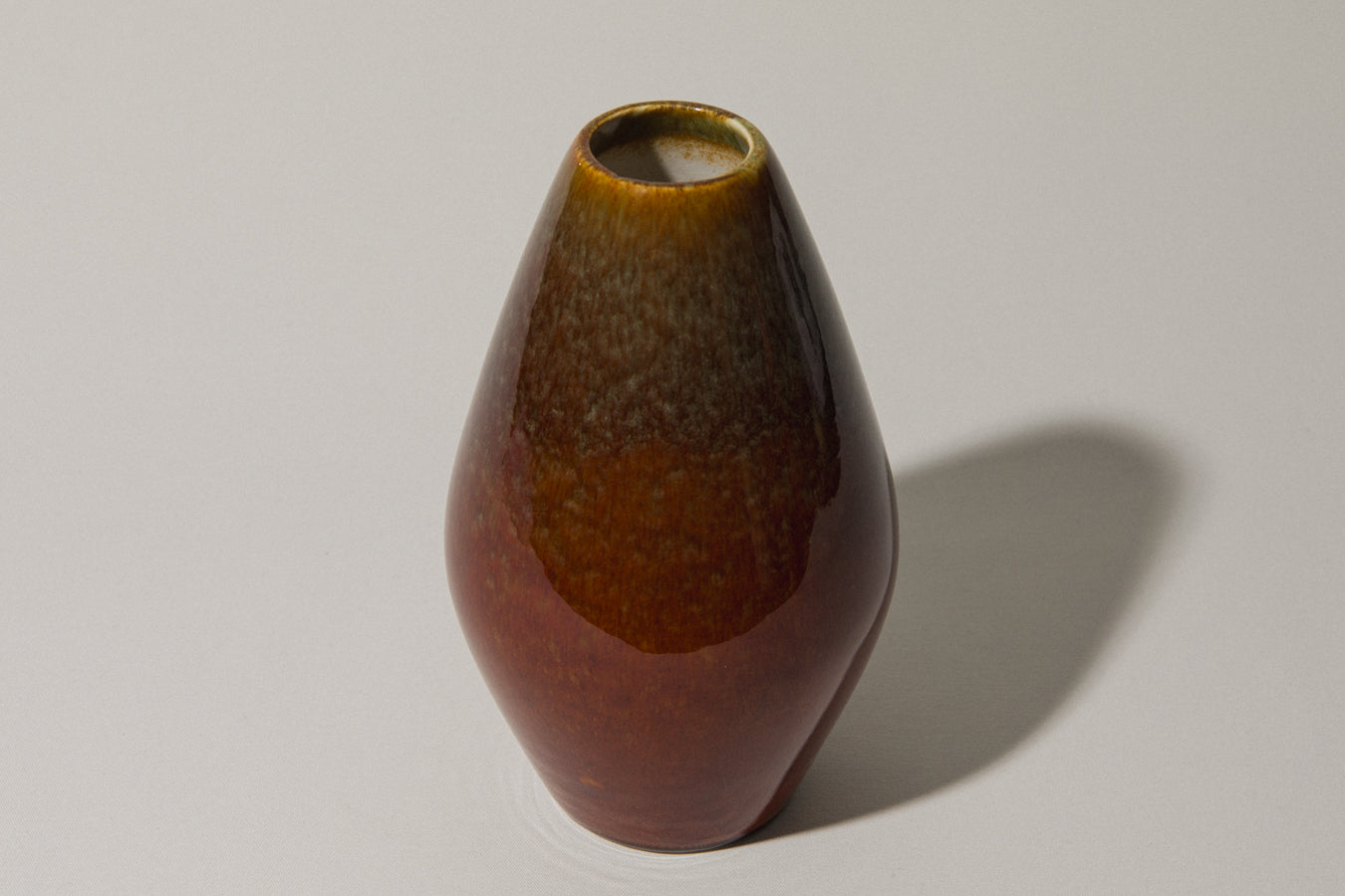 Angular pod-shaped faience VASE