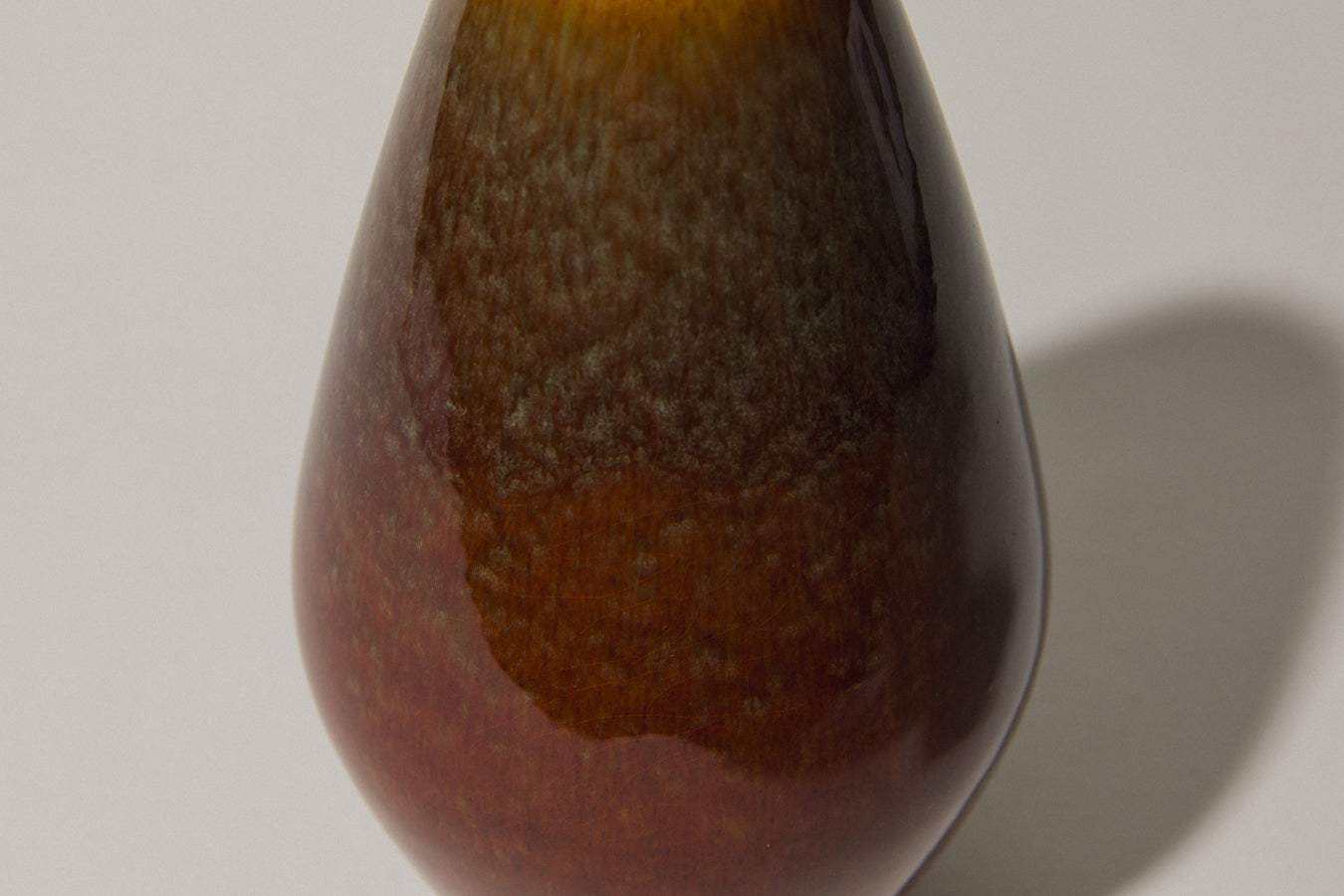 Angular pod-shaped faience VASE