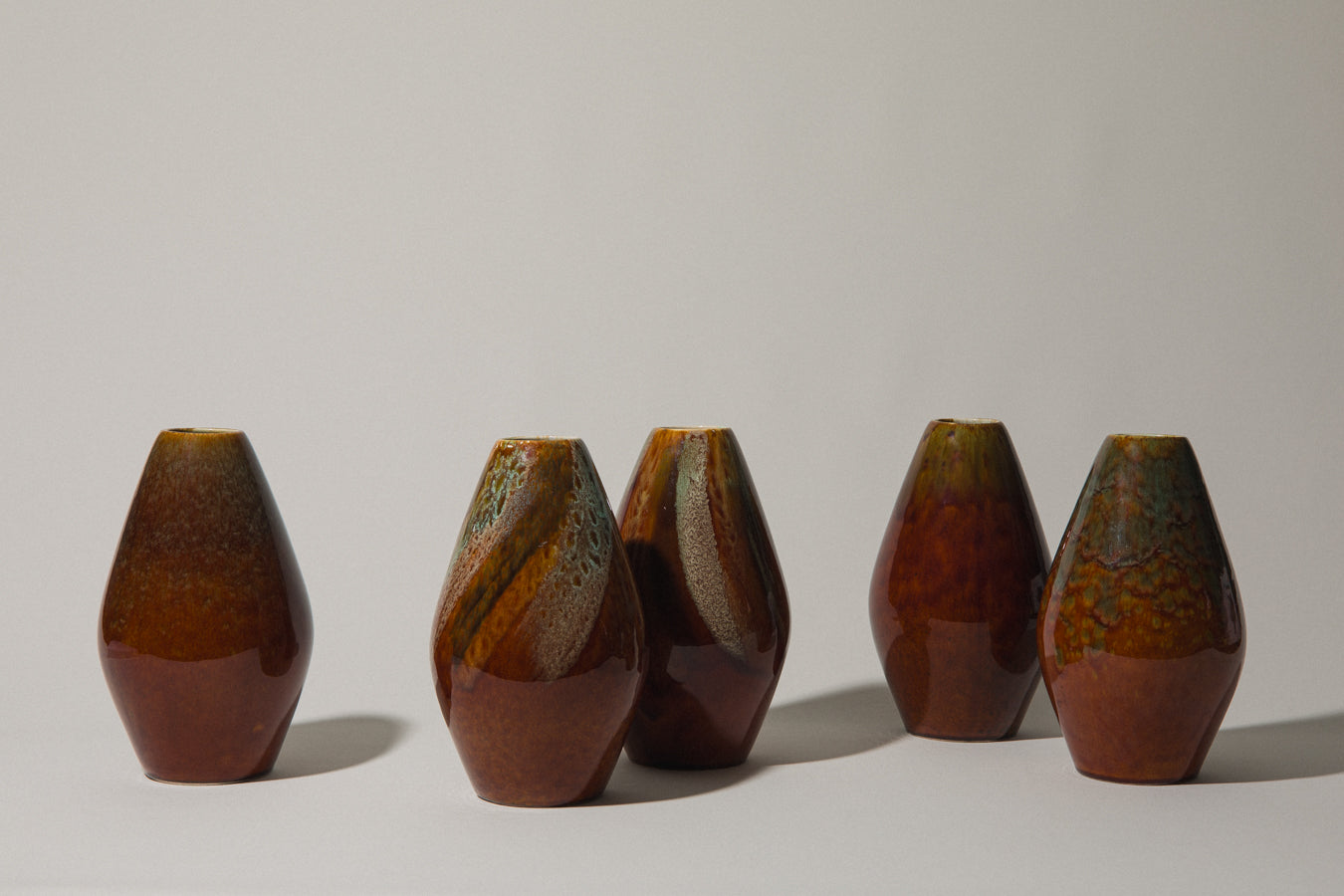 Angular pod-shaped faience VASE