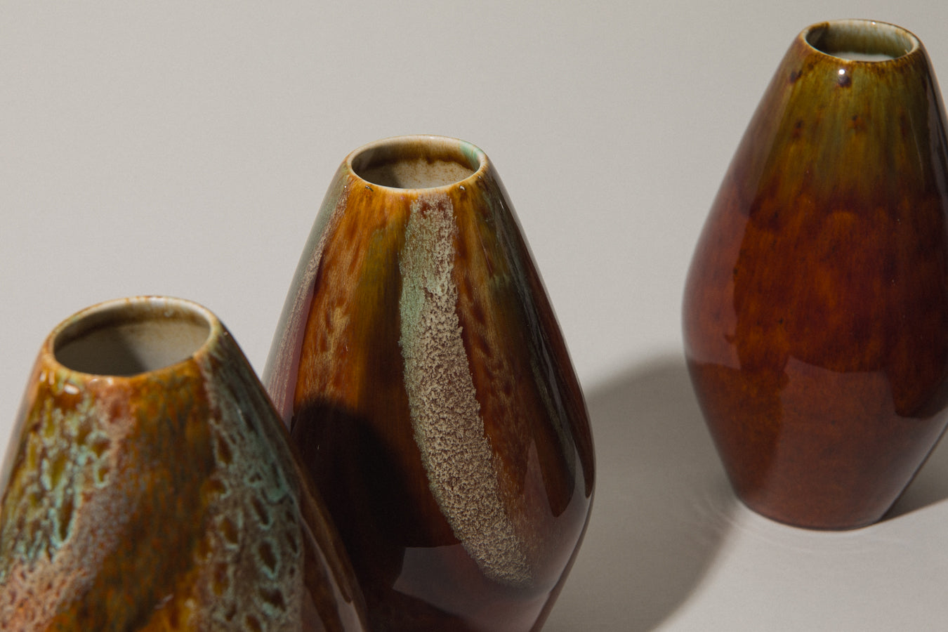 Angular pod-shaped faience VASE