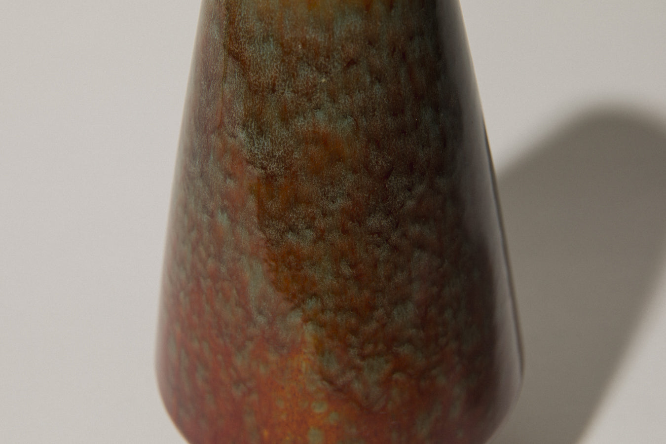 Angular pod-shaped faience VASE