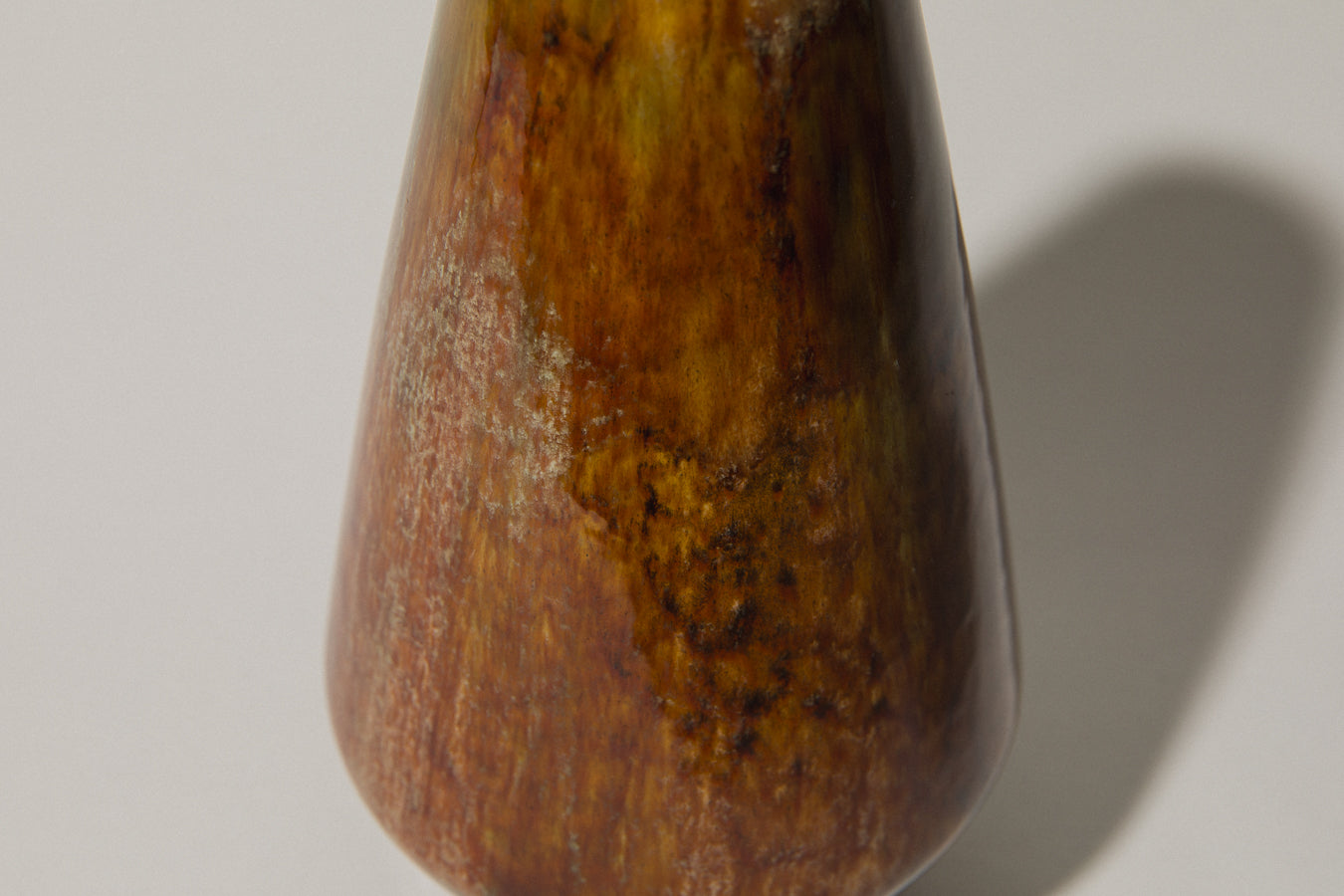 Angular pod-shaped faience VASE