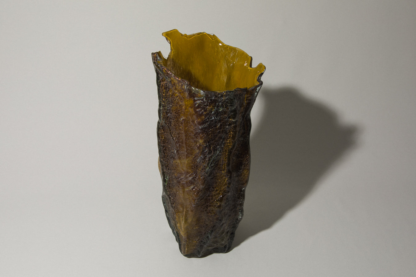 Tree-trunk glass FLOOR VASE