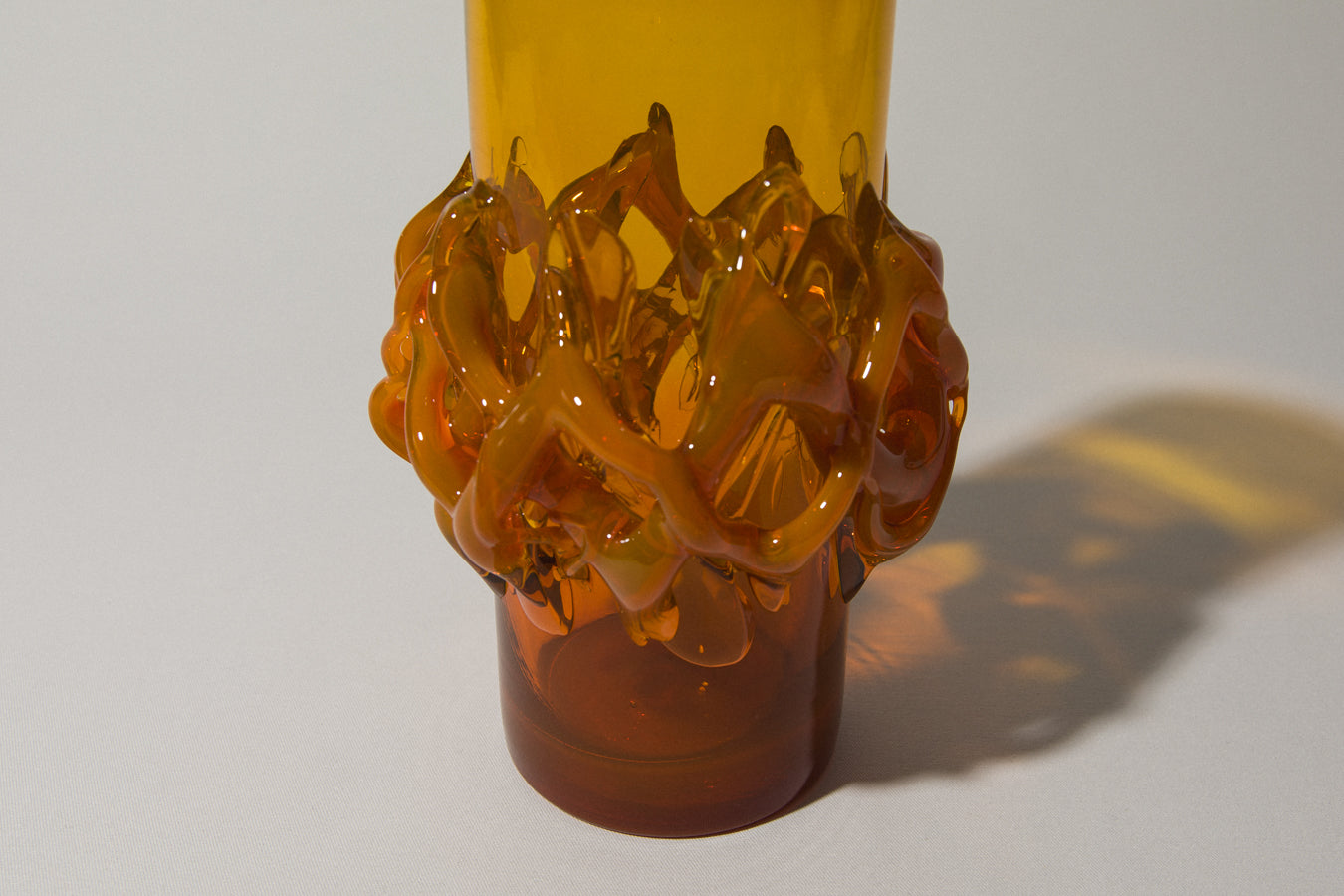 Amber glass VASE