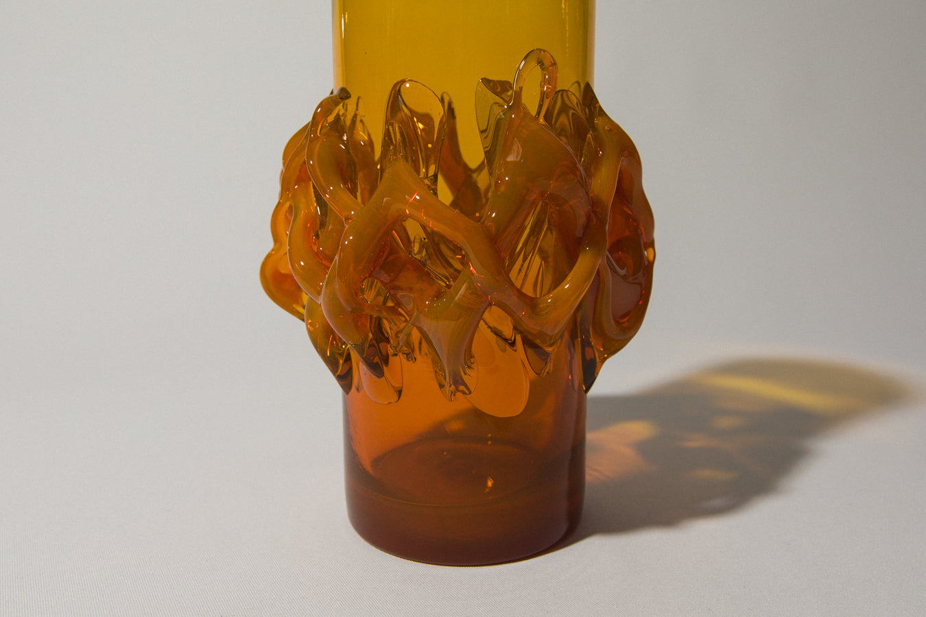 Amber glass VASE