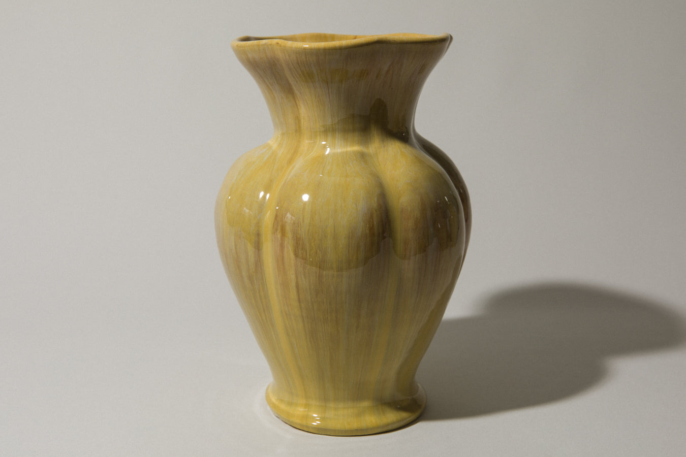 Ceramic VASE with yellow glaze _ 472