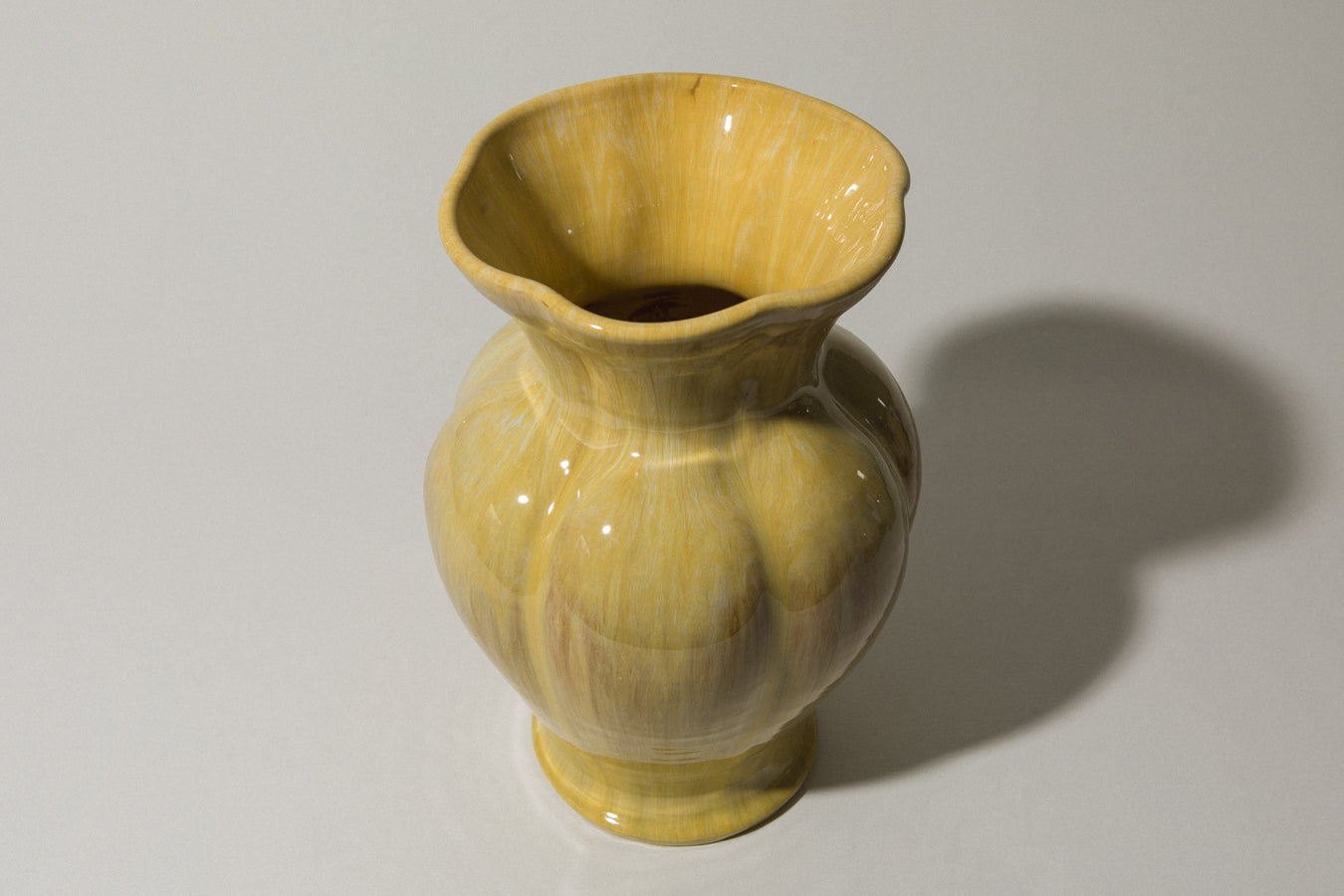 Ceramic VASE with yellow glaze _ 472