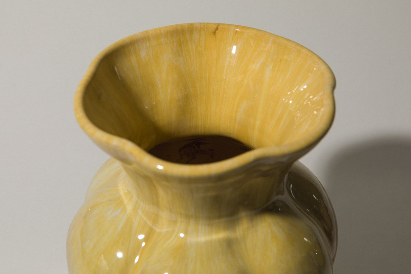 Ceramic VASE with yellow glaze _ 472