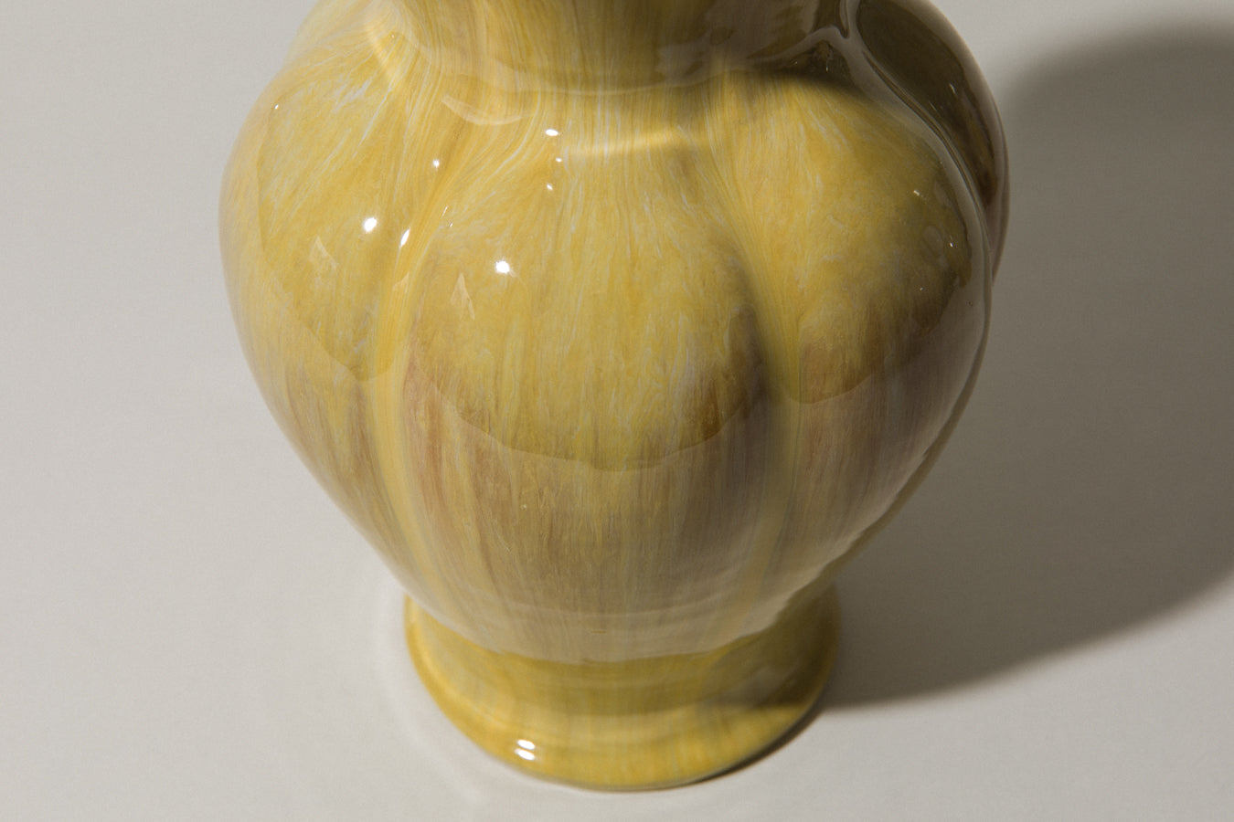 Ceramic VASE with yellow glaze _ 472