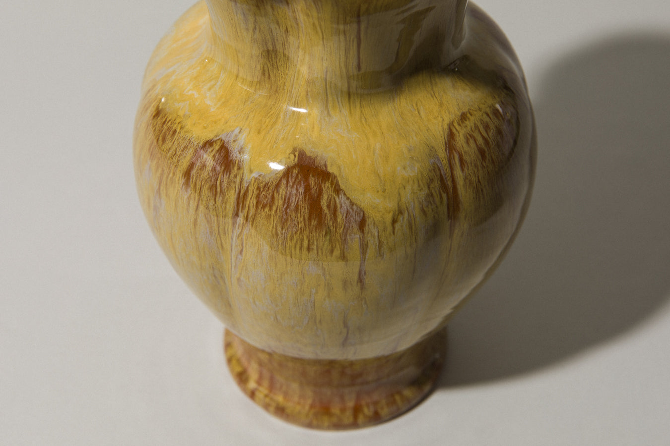 Ceramic VASE with yellow glaze _ 474