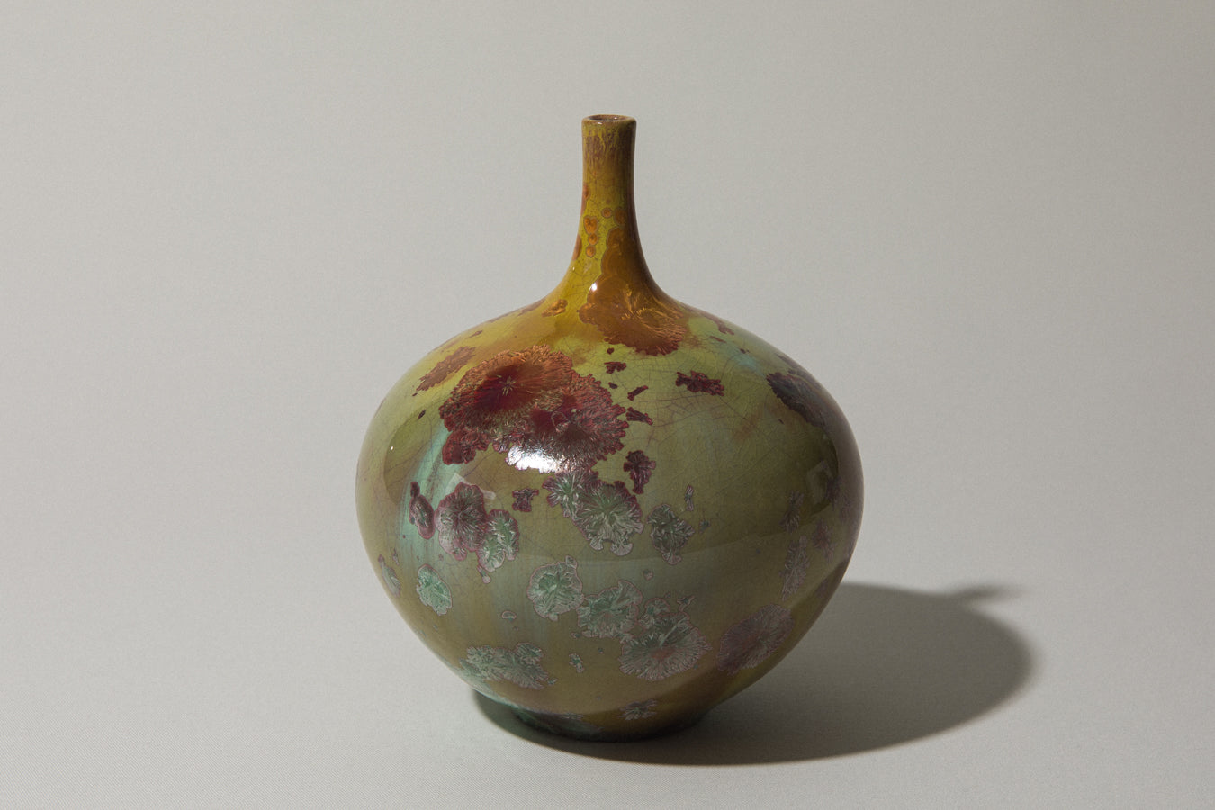 Porcelain VASE with crystalline-glaze