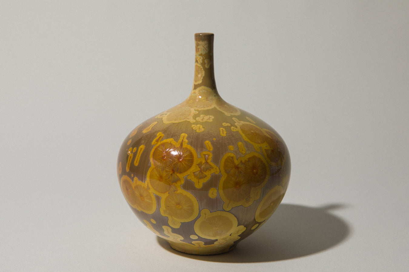 Porcelain VASE with crystalline-glaze