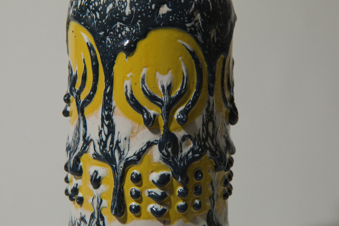 Vintage ceramic cylinder VASE _ 478