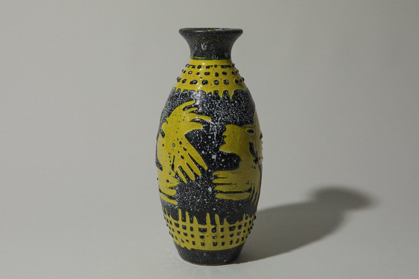 Vintage ceramic cylinder VASE _ 483