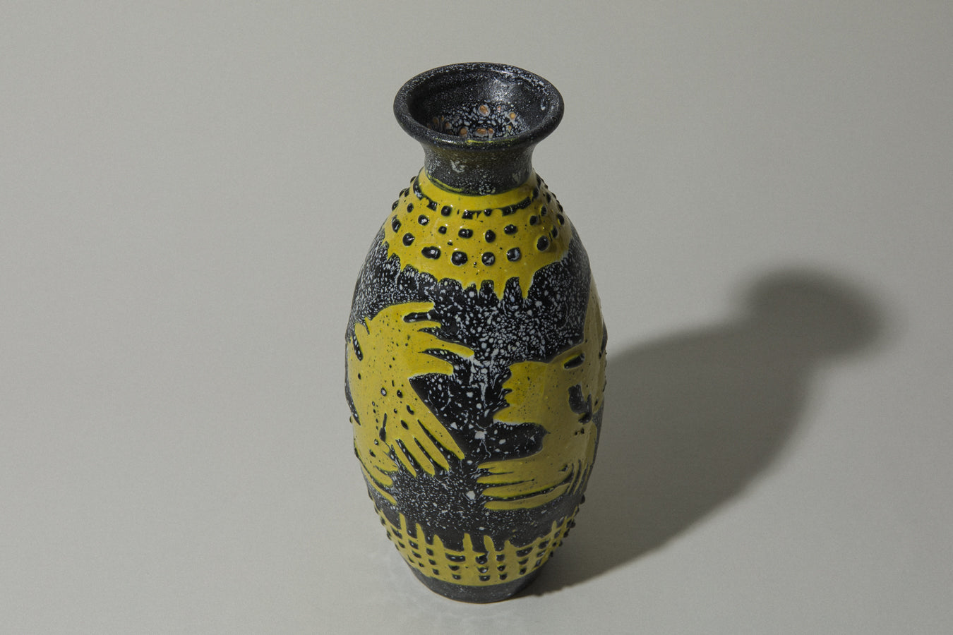 Vintage ceramic cylinder VASE _ 483