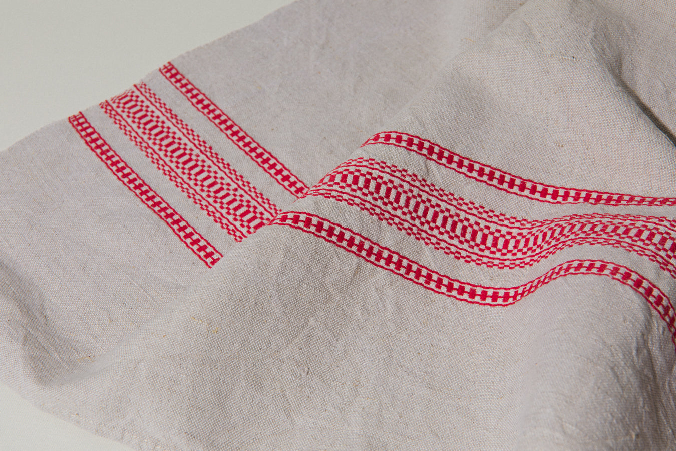 Vintage red-striped TOWEL