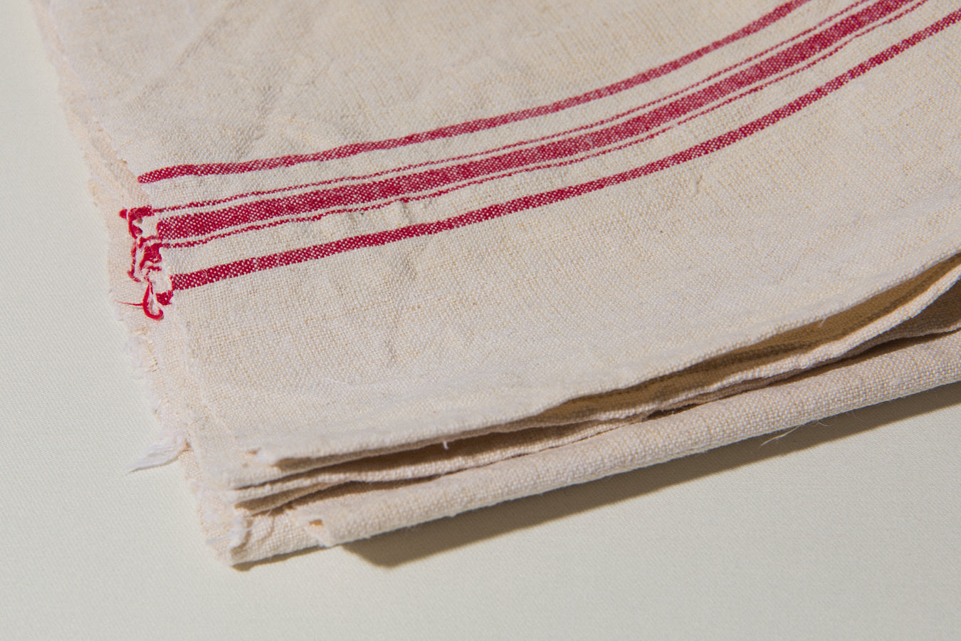 Vintage red-striped TOWEL