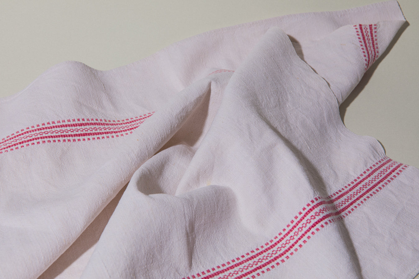 Vintage red-striped DISH CLOTH