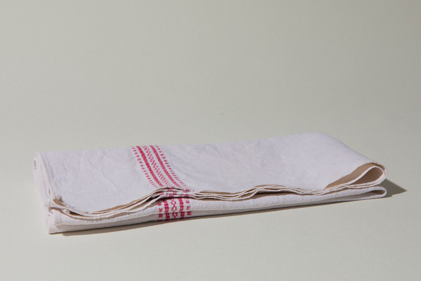 Vintage red-striped DISH CLOTH