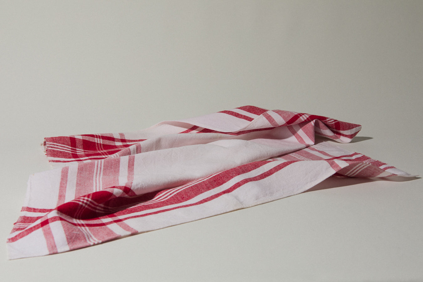 Vintage red-striped DISH CLOTH