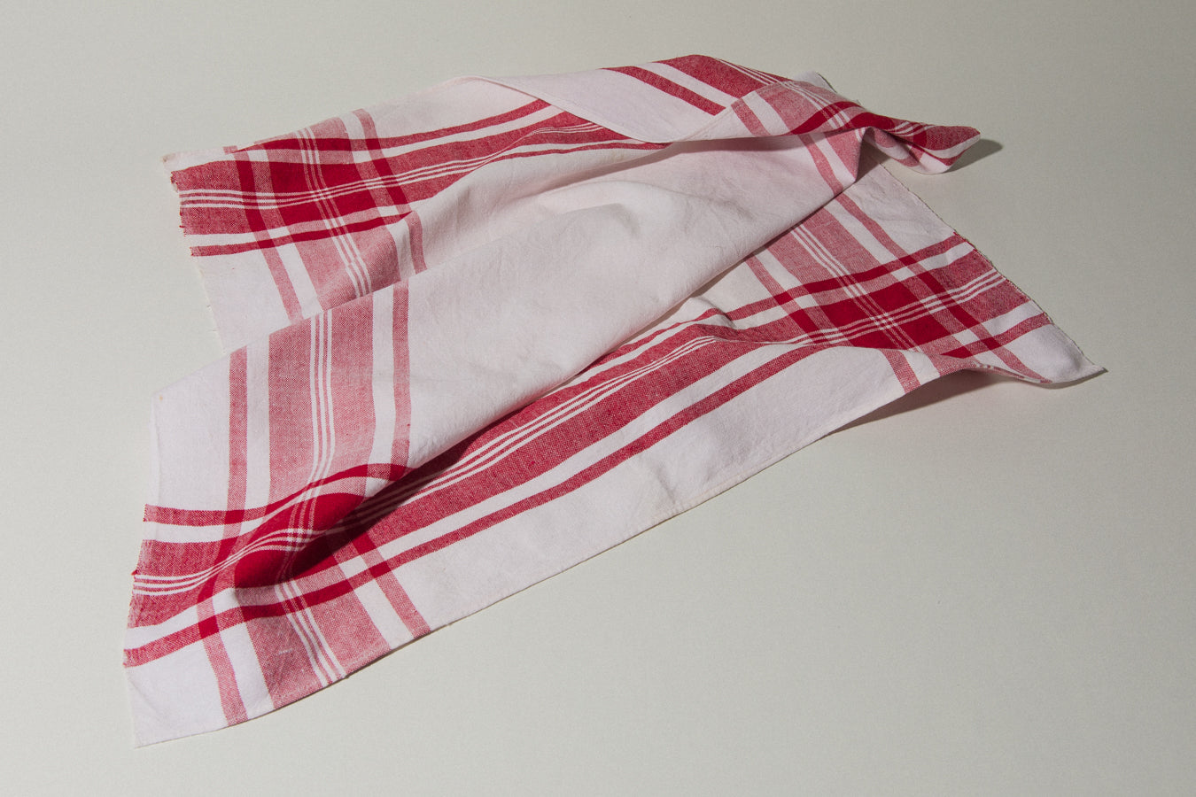 Vintage red-striped DISH CLOTH