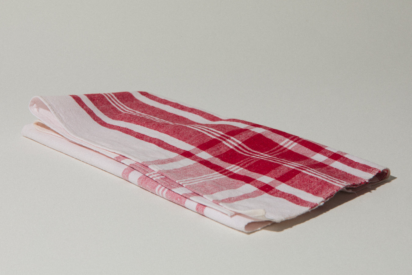 Vintage red-striped DISH CLOTH
