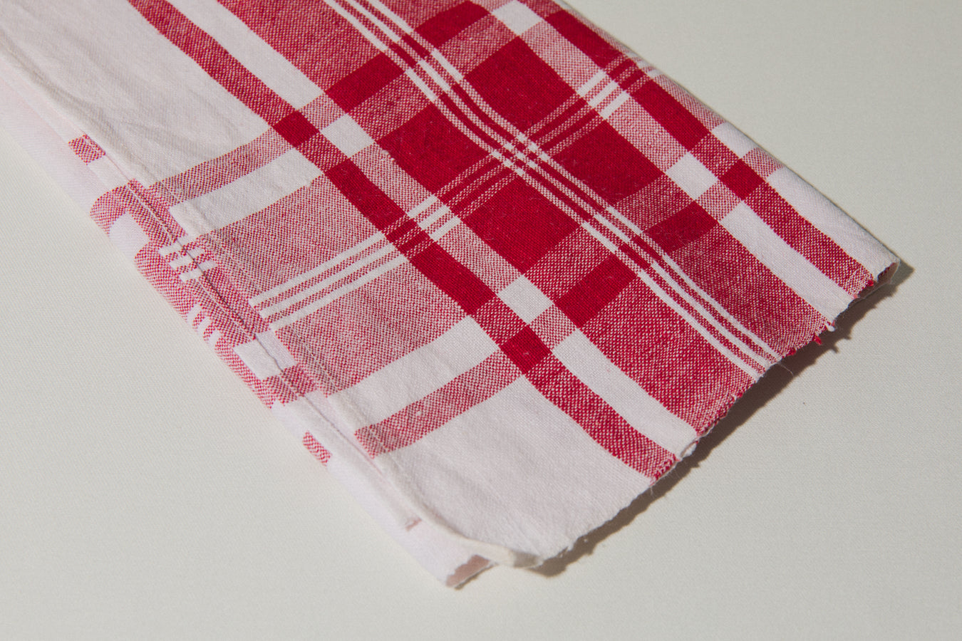 Vintage red-striped DISH CLOTH