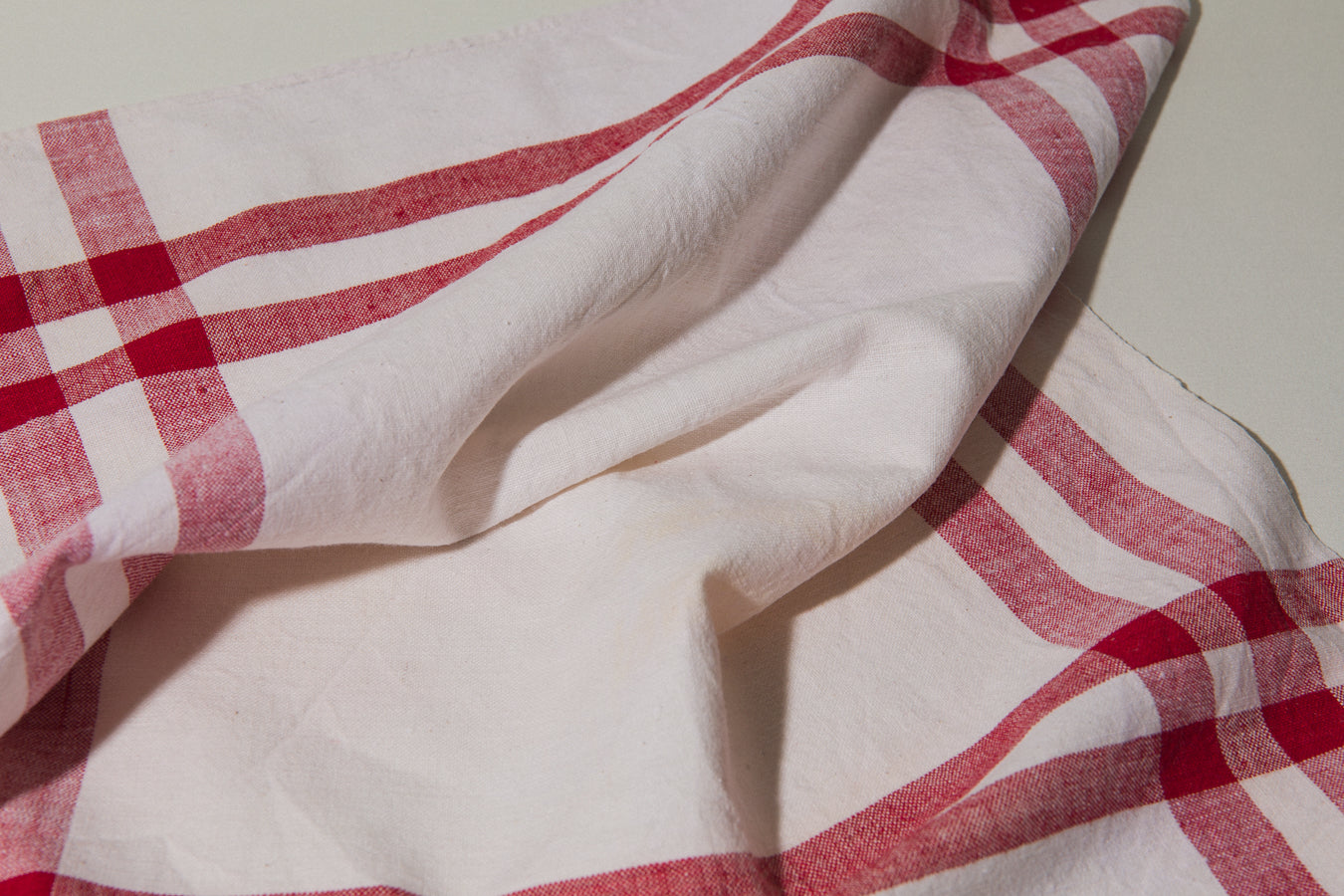 Vintage red-striped DISH CLOTH