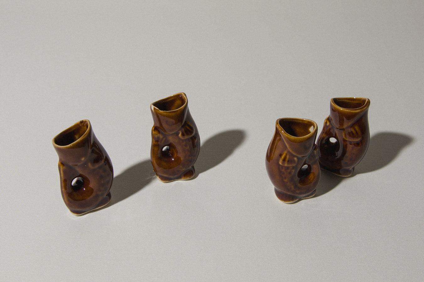 Set of four fish-shaped SHOOTER GLASSES _ 549