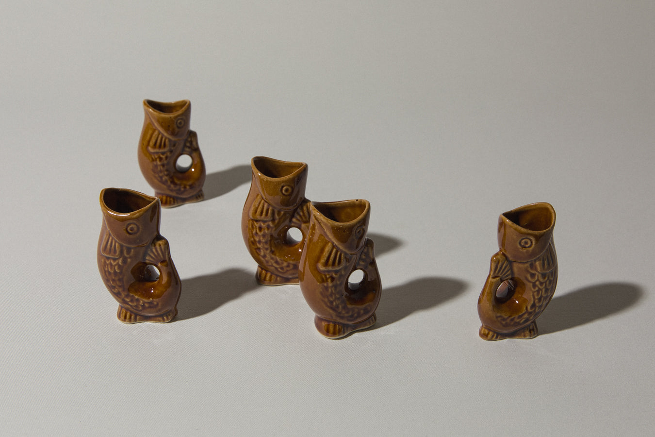 Set of five fish-shaped SHOOTER GLASSES _ 551