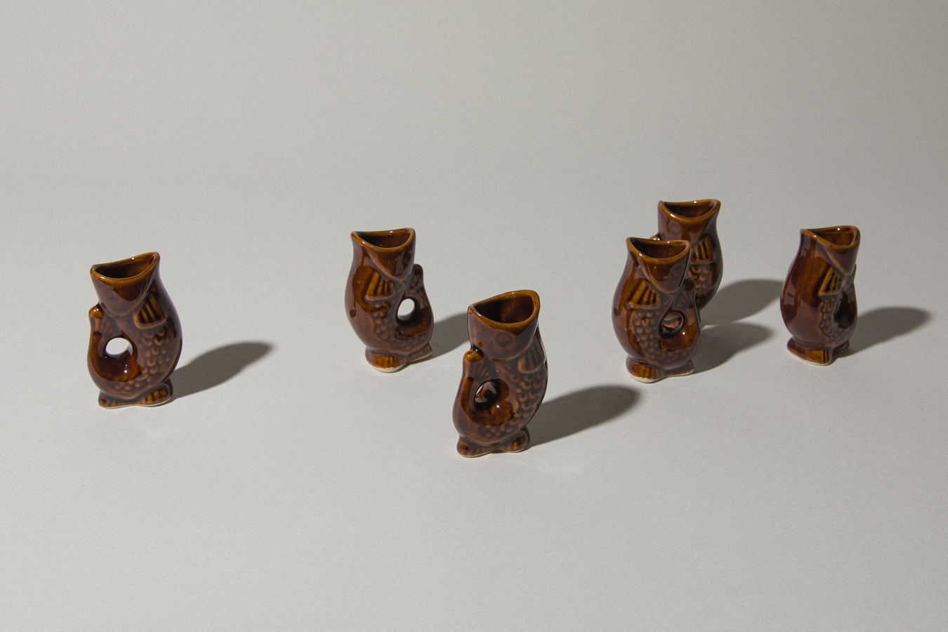 Set of six fish-shaped SHOOTER GLASSES _ 552
