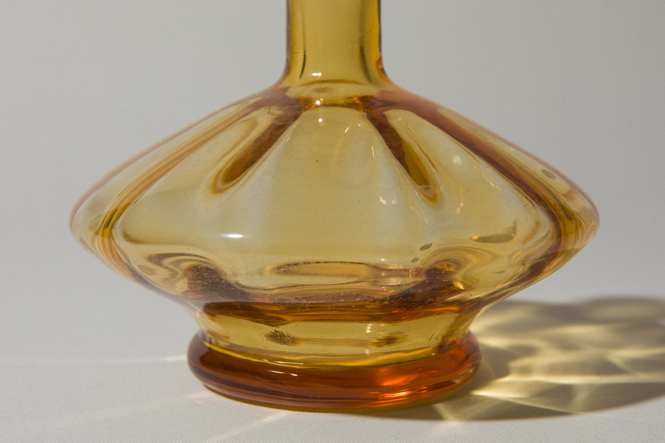 Amber glass VASE