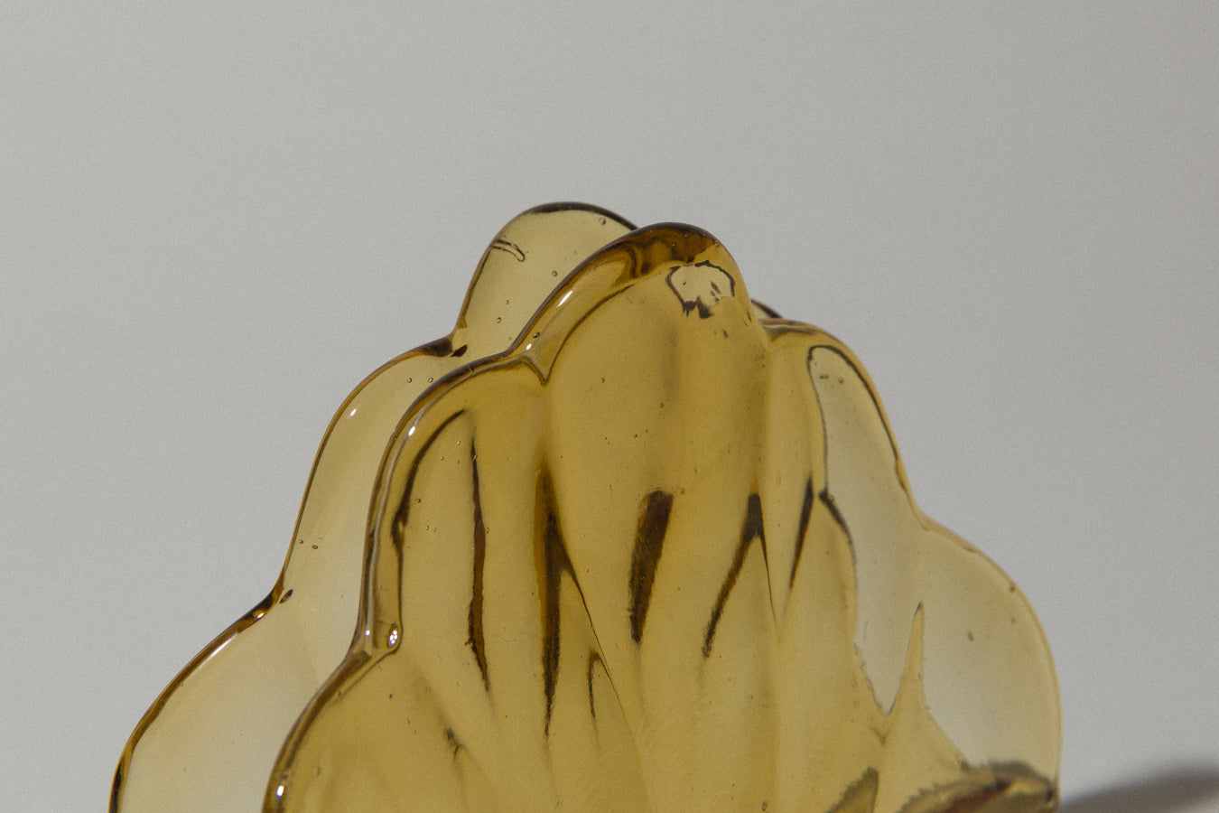 Amber glass NAPKIN HOLDER