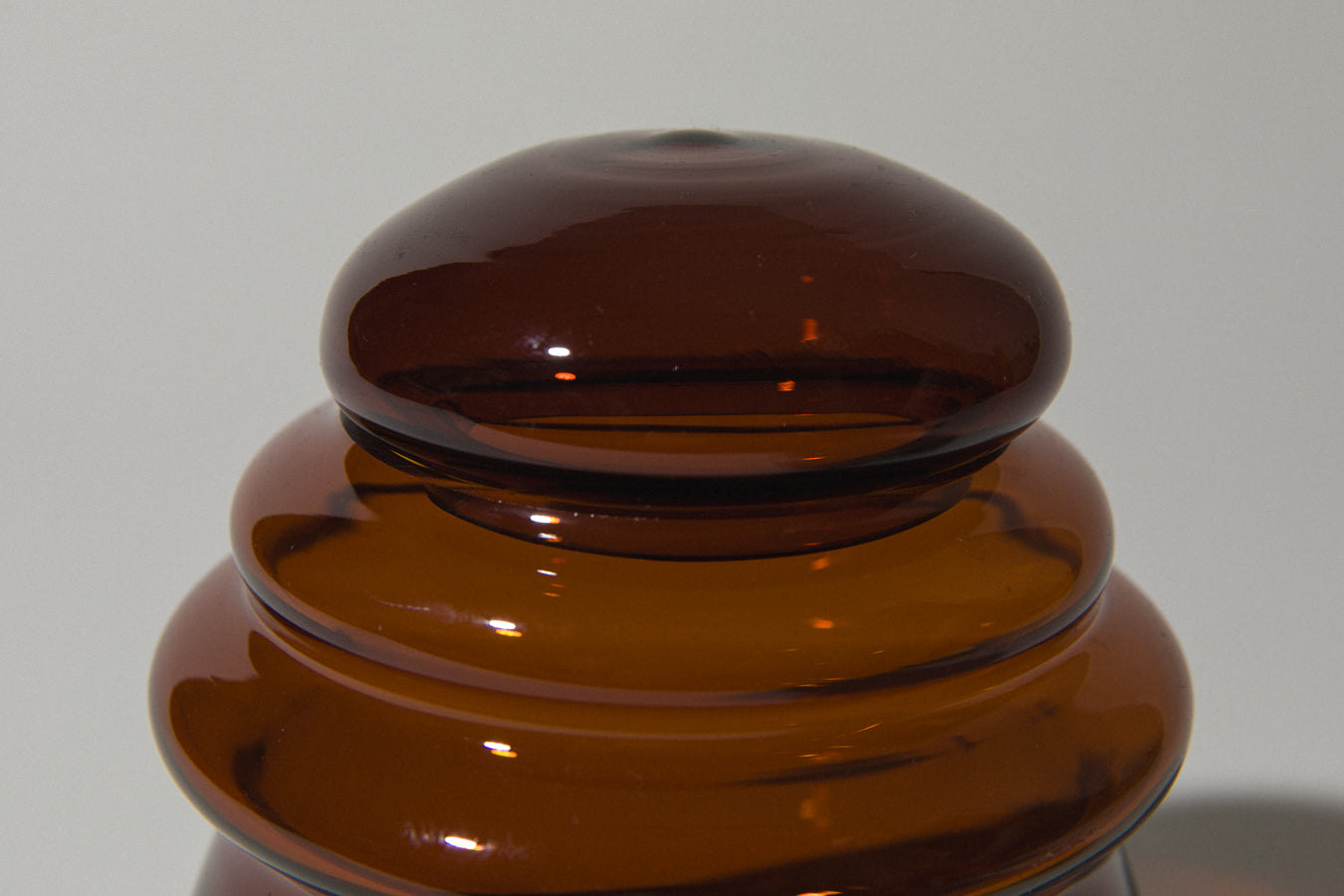 Amber glass JAR