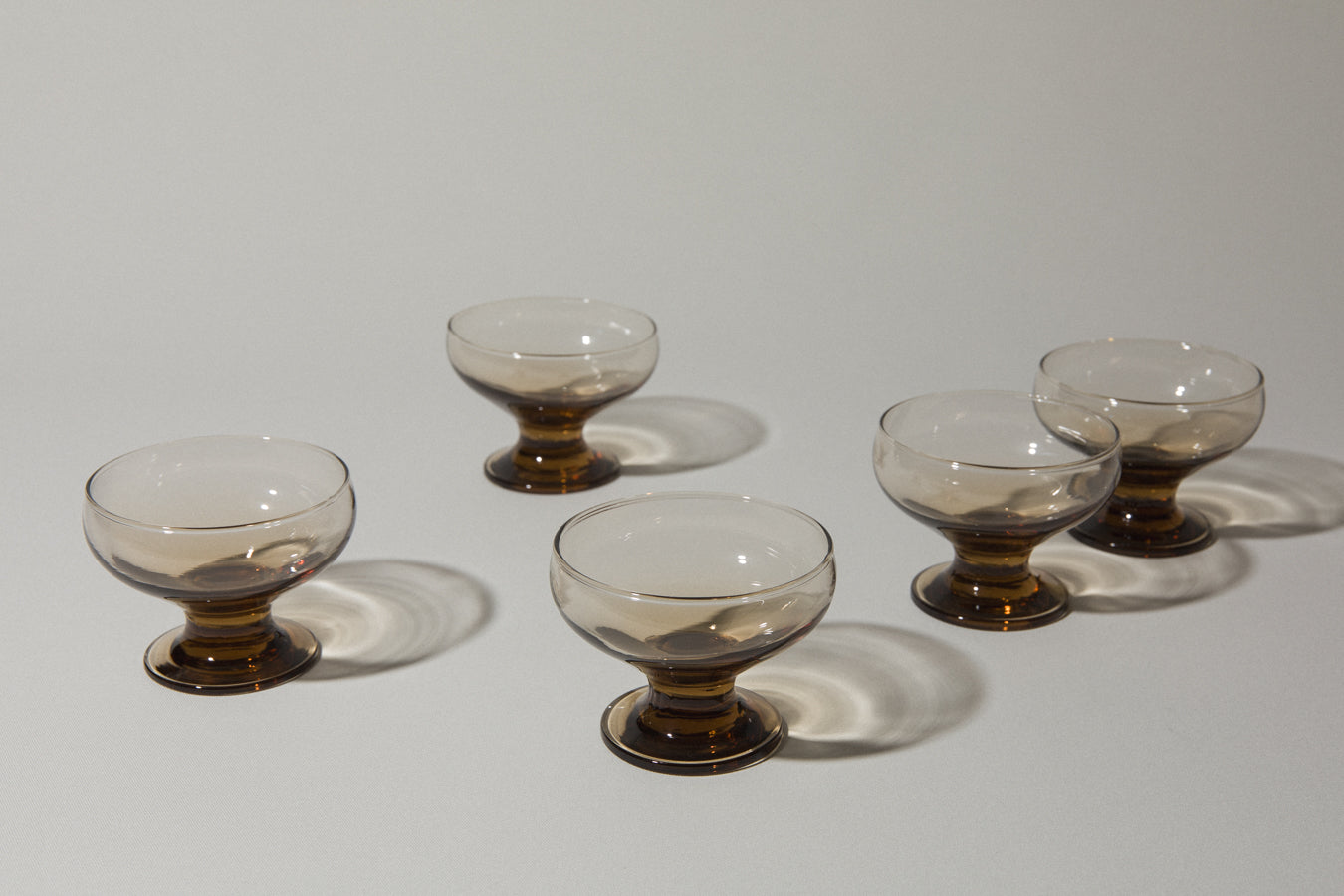 Smoke glass ICE-CREAM CUP