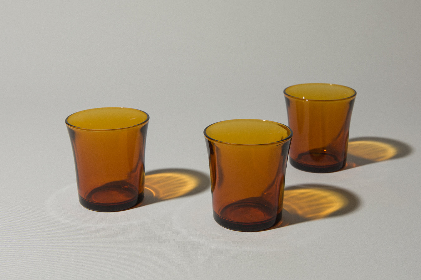 Amber drinking GLASSES medium