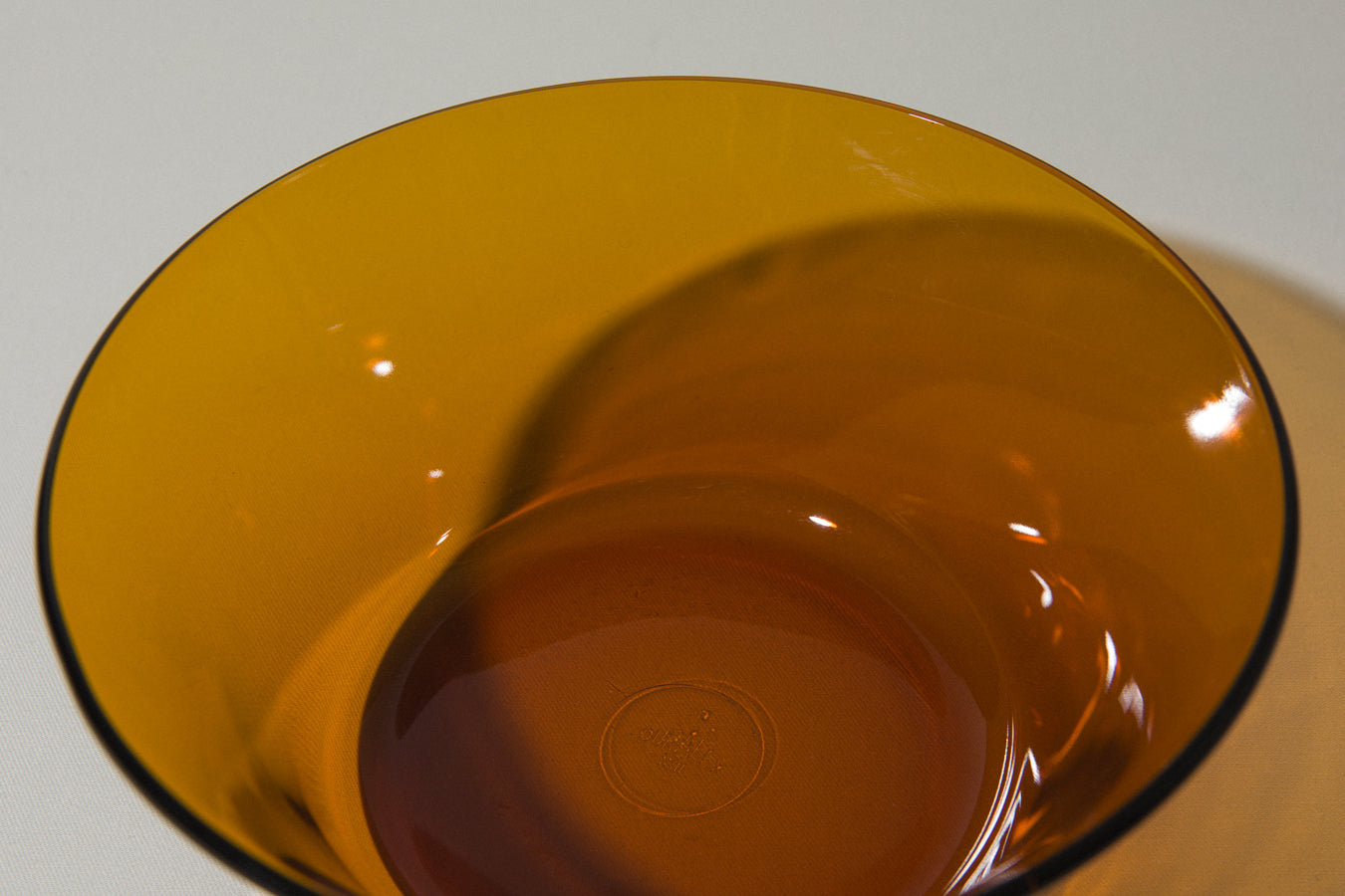 Amber glass BOWL