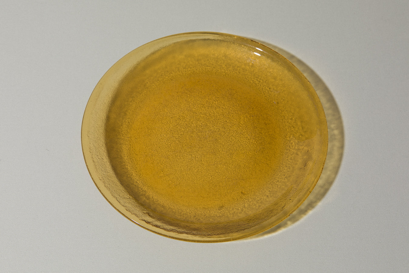 Amber glass DINNER PLATE