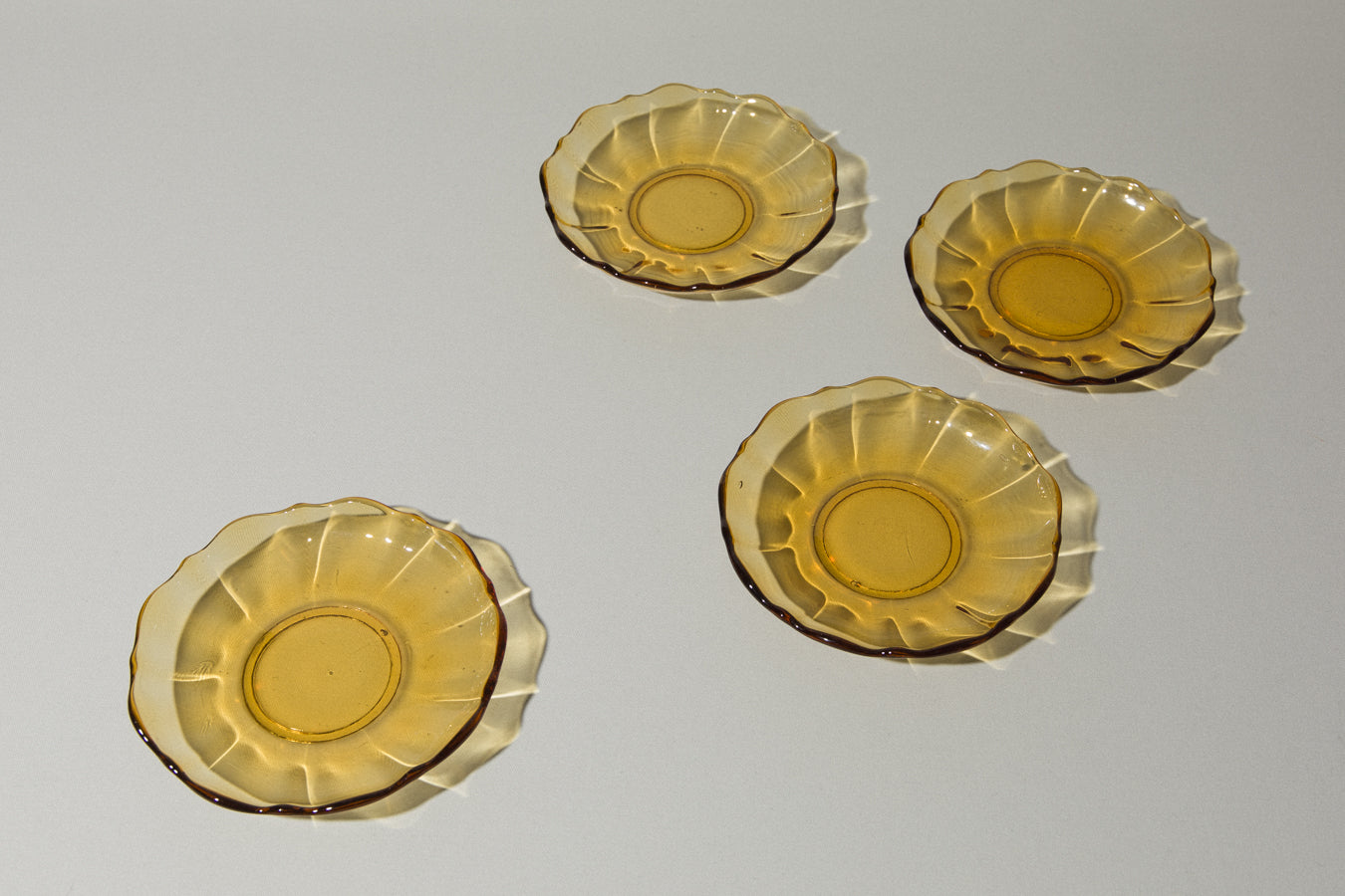 Set of four SERVING PLATES small