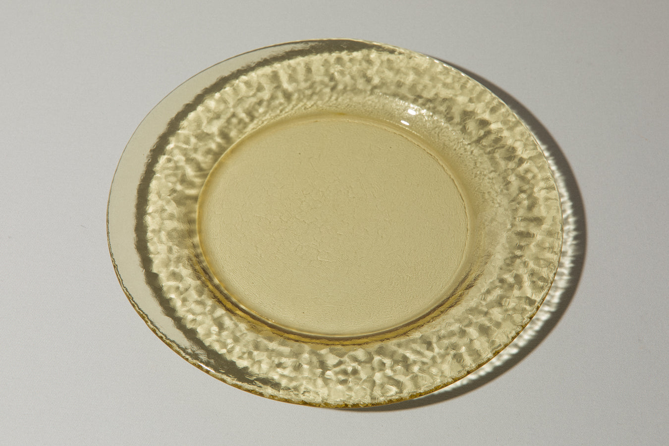 Amber glass SERVING PLATE
