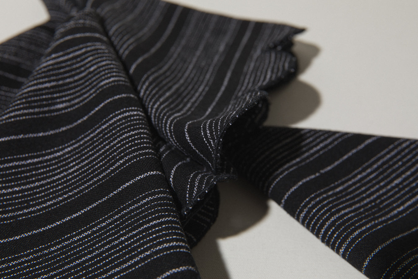 Black striped NAPKINS