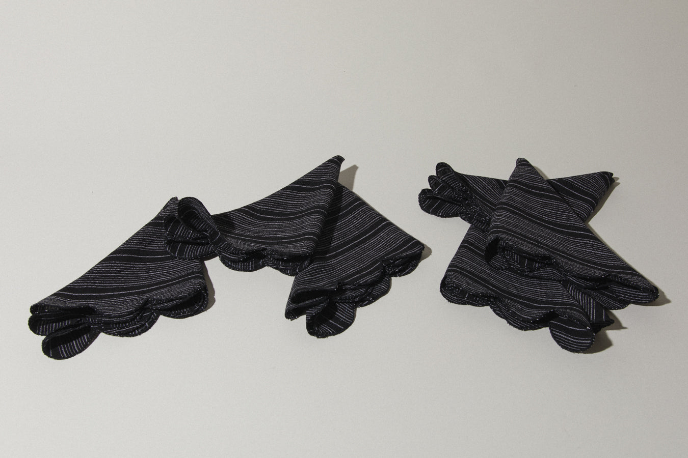 Black striped NAPKINS