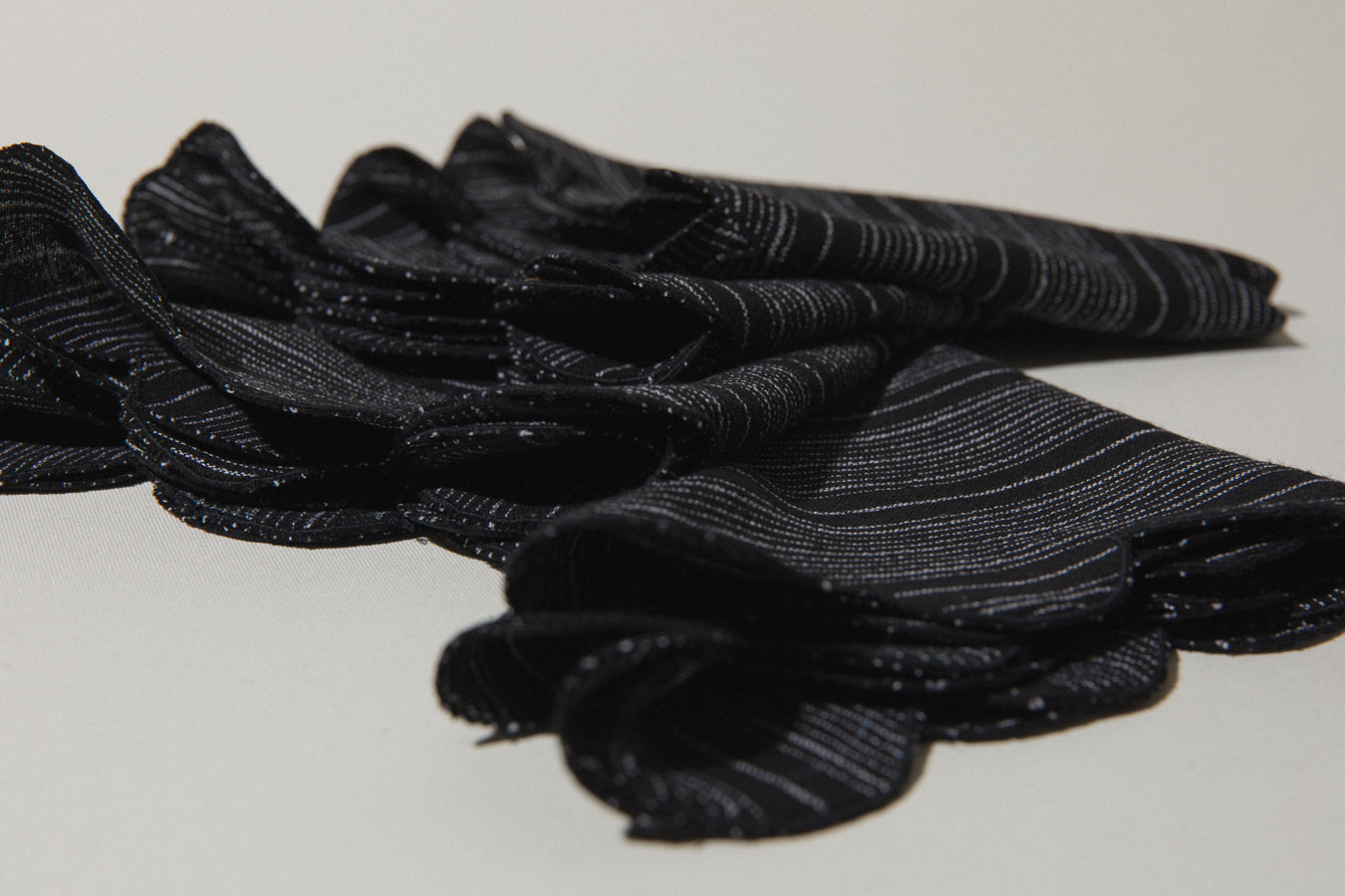 Black striped NAPKINS