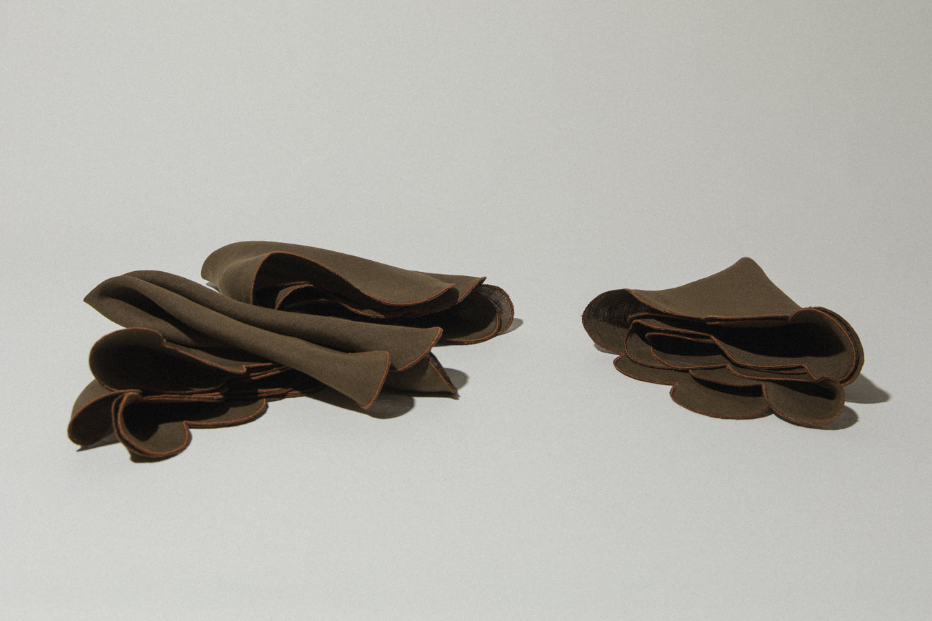 Brown embroidered NAPKINS