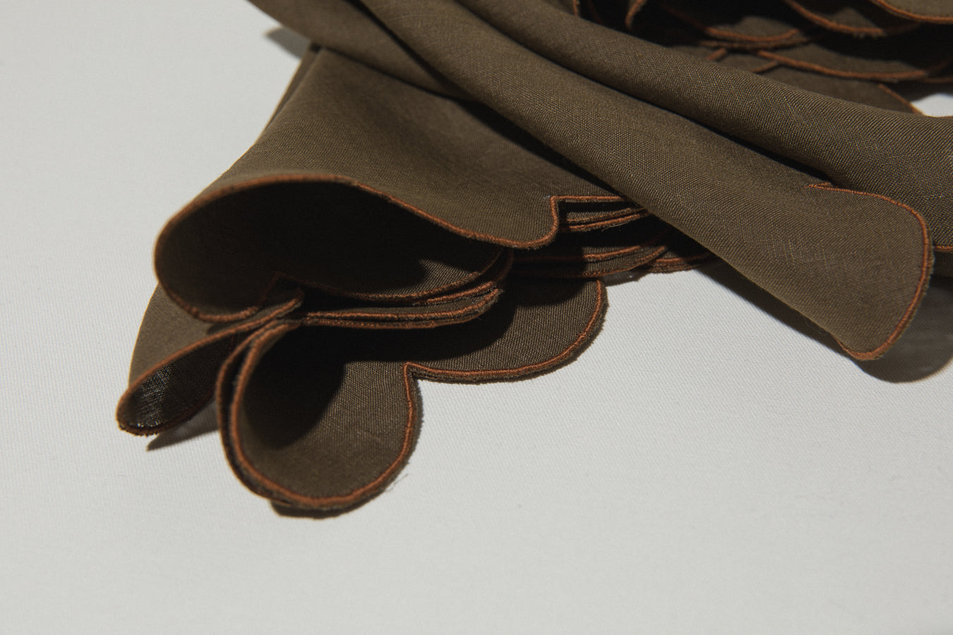 Brown embroidered NAPKINS