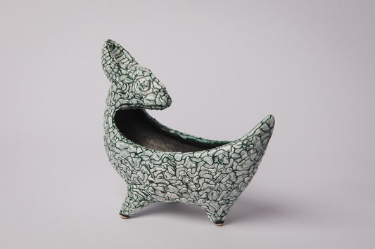 Géza Gorka teal ram - Iparművészeti Vállalat Edition _ 1265