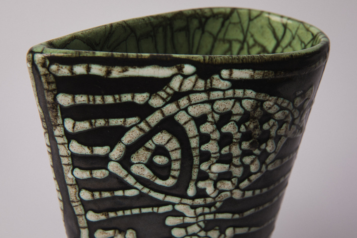 Géza Gorka Fish motif JUG - Iparművészeti Vállalat Edition _ 1326