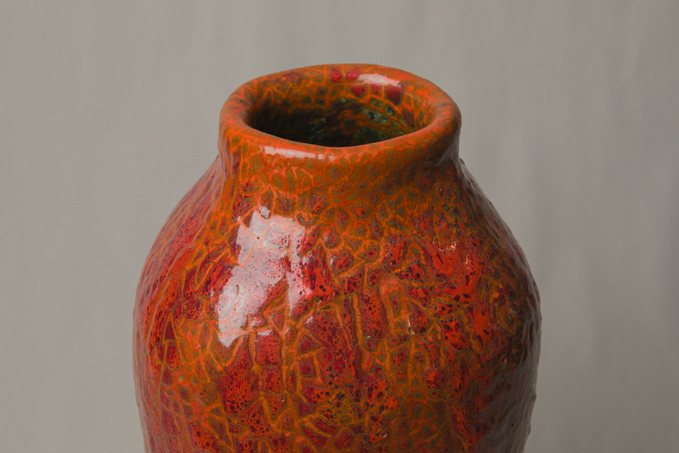 Large FLOOR VASE by Pesthidegkút Ceramics Factory _ 980