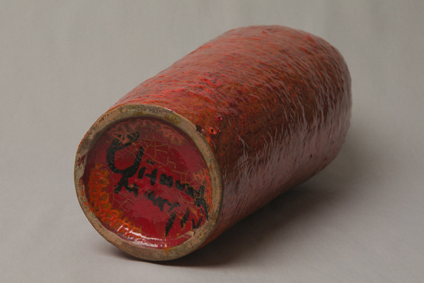 Large FLOOR VASE by Pesthidegkút Ceramics Factory _ 980