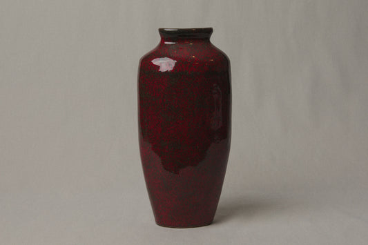 Tall burnt red VASE by Pesthidegkút Ceramics Factory _ 986
